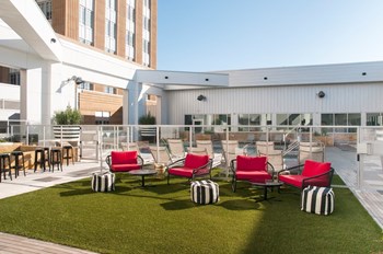 Rooftop patio relax sundeck lounge